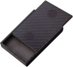 MARATAC Slide-Top Card Holder Carbon Fiber RFID Block
