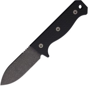 Maratac R4A Fixed Blade Black G10 D2 Steel Drop Point Knife
