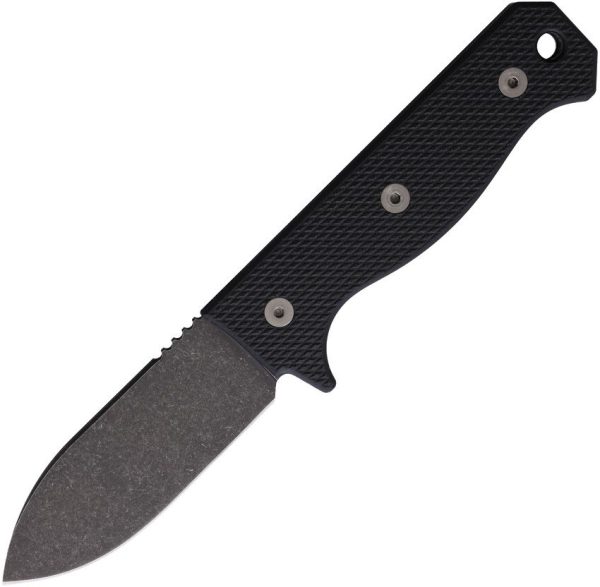 Maratac R4A Fixed Blade Black G10 D2 Steel Drop Point Knife