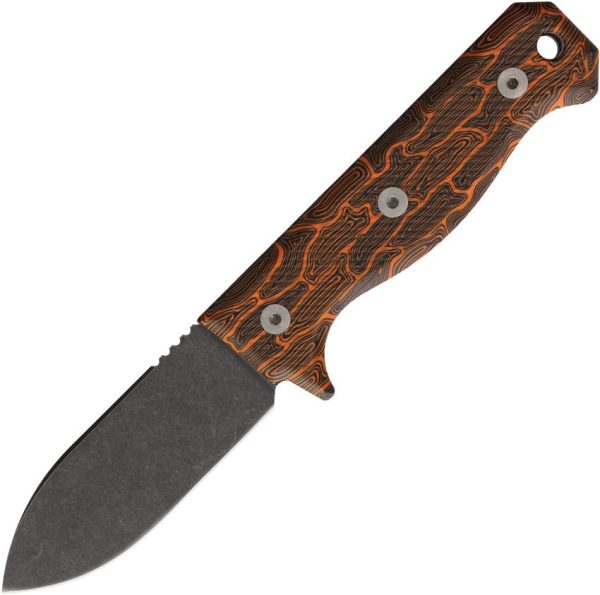 Maratac ERGO R4A Pro Fixed Blade D2 Steel Orange Black Kydex