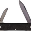 Maserin Folder - Black Spear & Serrated Wharncliffe
