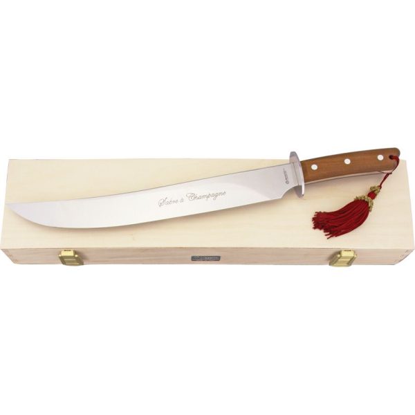 MAS2000SC12_add_01.jpg Maserin Champagne Saber 13.5" Stainless Fixed Blade Italian