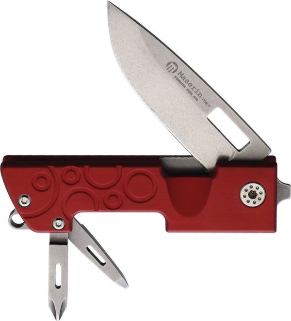 Maserin D-DUT Multi Tool Knife Red - 440SS