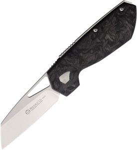 Maserin 371 W-Lock Black Carbon Fiber Folding Knife M390