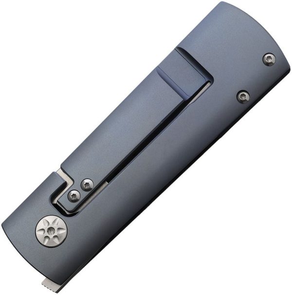 Maserin Daga Framelock Blue Fat Folding Knife Elmax Dagger