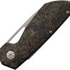 Maserin WTN W1-Lock Gold Fat Carbon Folding Knife 3" Tungsten
