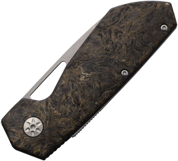 Maserin WTN W1-Lock Gold Fat Carbon Folding Knife 3" Tungsten