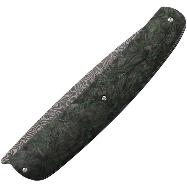 Maserin Gourmet Linerlock Damascus Folding Knife Carbon Fiber