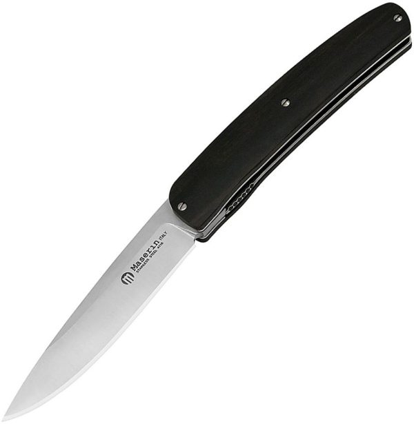Maserin Mini Gourmet Linerlock Folding Knife Ebony 1.4116