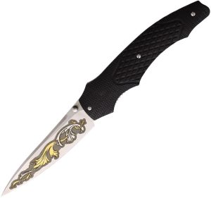 Maserin 398KT Linerlock G10 Carbon - N690 Gold