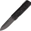 Maserin Silver Damascus Linerlock Folding Knife Carbon Fiber