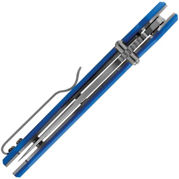 Maserin Sport Linerlock - Drop Point 440 Stainless Blue