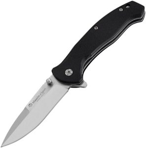 Maserin Sport Linerlock Drop Point - Black G10 440SS