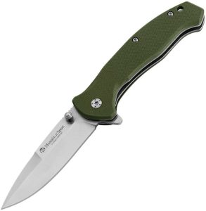 Maserin Sport Linerlock Drop Point - Green G10 440SS