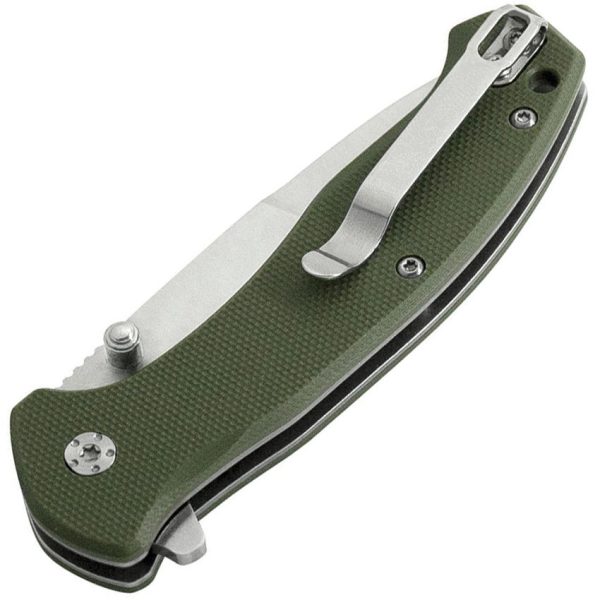 Maserin Sport Linerlock Drop Point - Green G10 440SS
