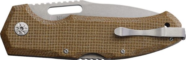 Maserin Nimrod Lockback Desert Tan Micarta Knife