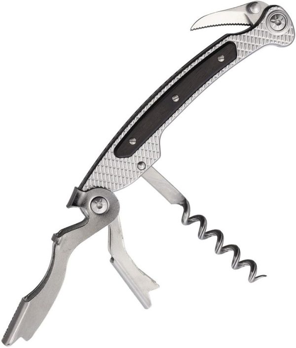 Maserin OSTE Corkscrew Ebony Wood Multi Tool Folding Knife