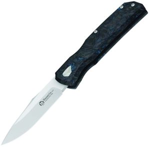Maserin 502 Power W-Lock Folding Knife N690 Carbon Fiber Black Blue