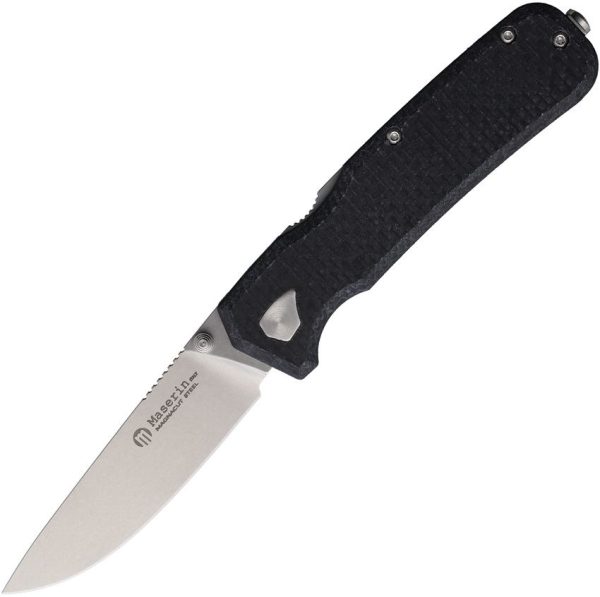 Maserin Pulse W-Lock Folding Knife MagnaCut Micarta Black