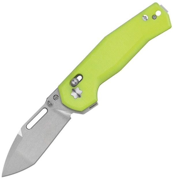 MAS632G10G.jpg Maserin 632 CB-1 Neon Green Folding Knife MagnaCut Tanto