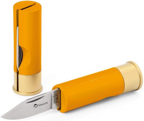 Maserin Shotgun Shell Knife Yellow Plastic
