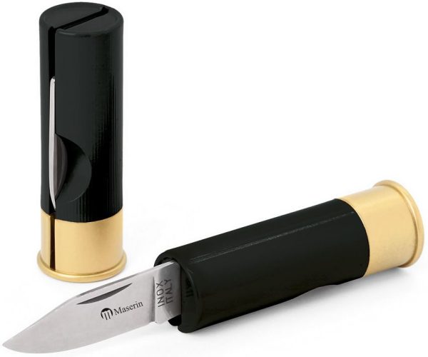 Shotgun Shell Knife Black