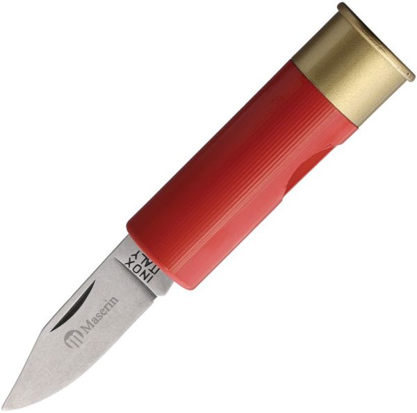 MAS70R.jpg Maserin Shotgun Shell Knife Red Plastic