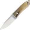 Maserin AM22 Fixed Blade 14C28N Stainless Brown Horn Handle