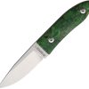 Maserin AM22 Fixed Blade - Green Wood Handle