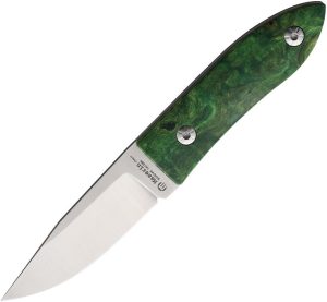 Maserin AM22 Fixed Blade - Green Wood Handle