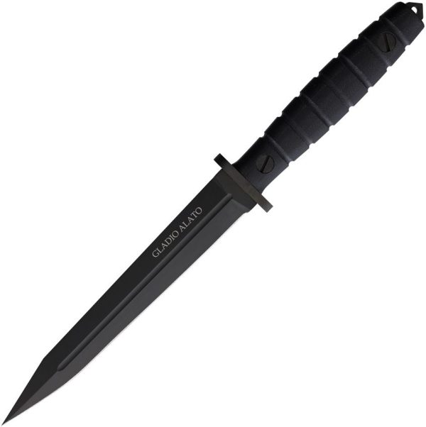 Maserin Gladio Alato Fixed Blade Knife N690 Black G10