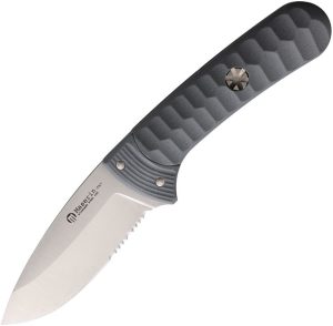Maserin Sax Fixed Blade Gray - Partially Serrated