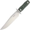 Maserin Bowie Green Micarta Fixed Blade Knife 440C Stainless