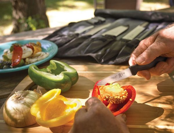 Mercer BPX 8PC BBQ Knife Set X50CrMoV15 Stainless Black GRN