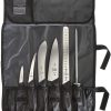 Mercer BPX 8PC BBQ Knife Set X50CrMoV15 Stainless Black GRN