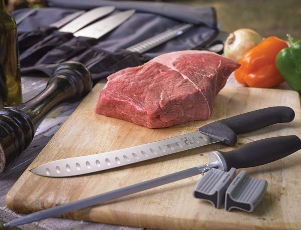 Mercer BPX Ultimate BBQ Set 9PC Knife Roll Kit