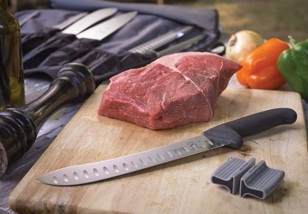 Mercer BPX Ultimate BBQ Set 9PC Knife Roll Kit