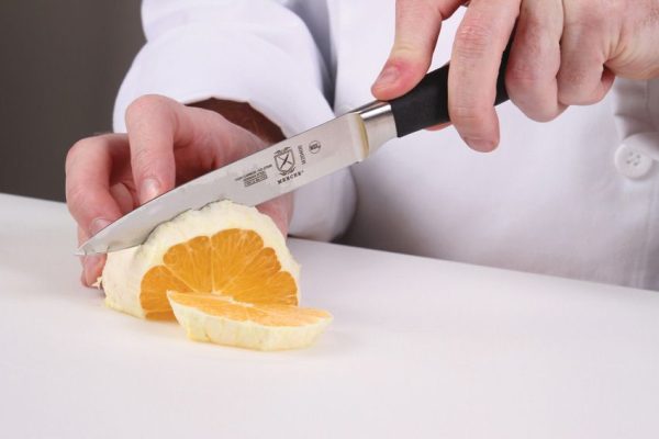 Mercer Genesis Utility 5" Fixed Blade Knife Black Handle