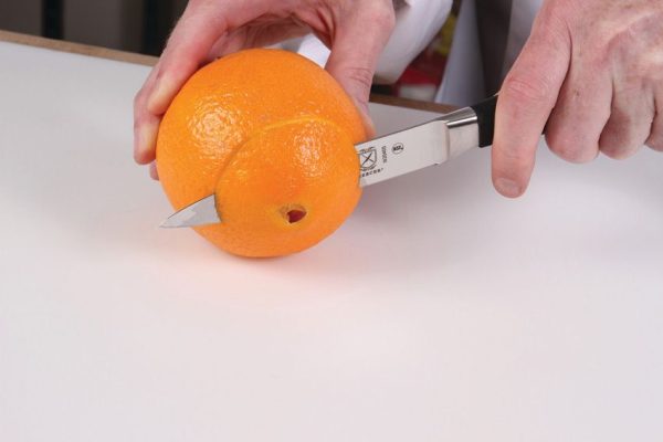 Mercer Genesis Utility 5" Fixed Blade Knife Black Handle