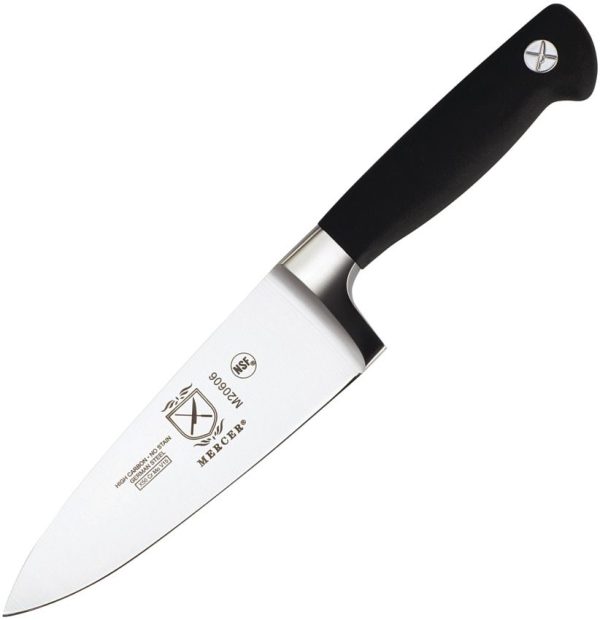 Mercer Genesis Chef's 6" Satin Stainless Steel Fixed Blade Knife