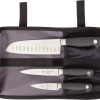 Mercer Genesis Starter Set 4PC Santoku Knife Roll Stainless