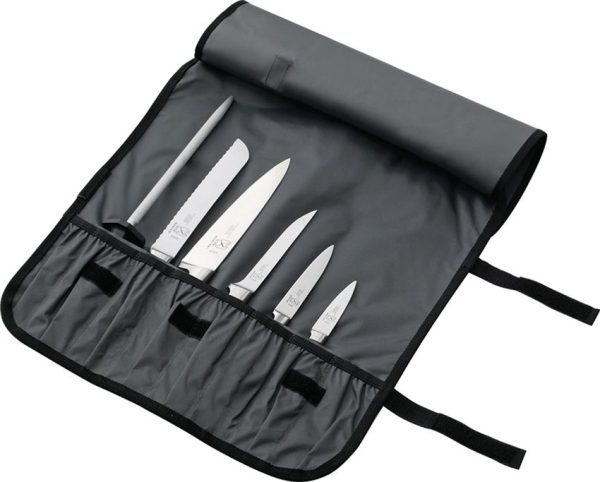 Mercer Knife Roll 7 Pocket Black Shoulder Strap Chef Storage