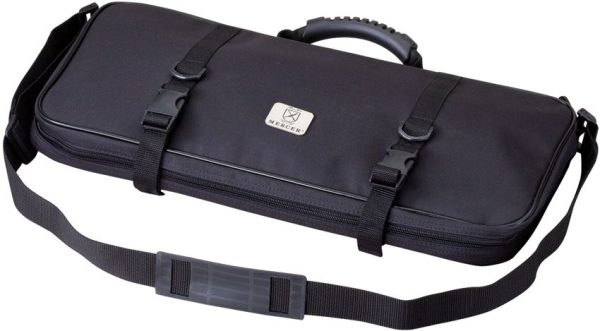 Mercer Single Zip Knife Case Black Padded Storage Organizer