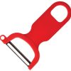 Mercer Y Peeler Red Handle Stainless
