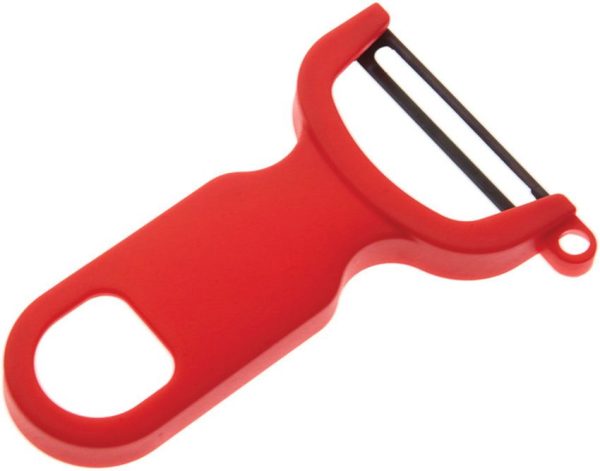 Mercer Y Peeler Red Handle Stainless