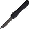 Microtech Ultratech Gen III DLC Serrated Auto - Black Shadow