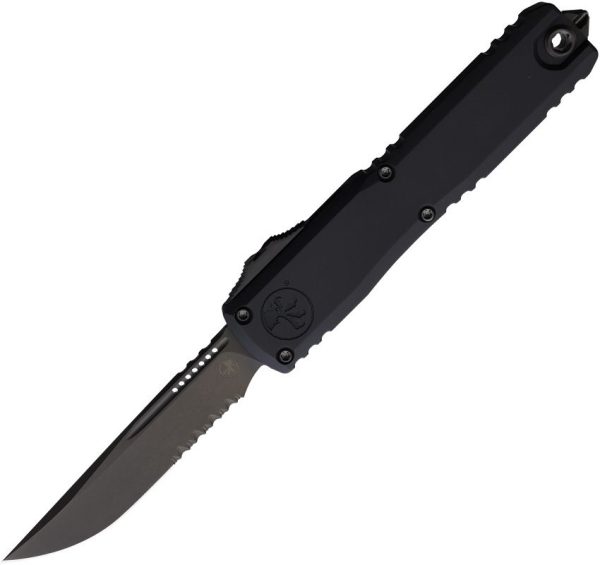 Microtech Ultratech Gen III DLC Serrated Auto - Black Shadow