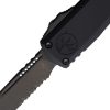 Microtech Ultratech Gen III DLC Serrated Auto - Black Shadow