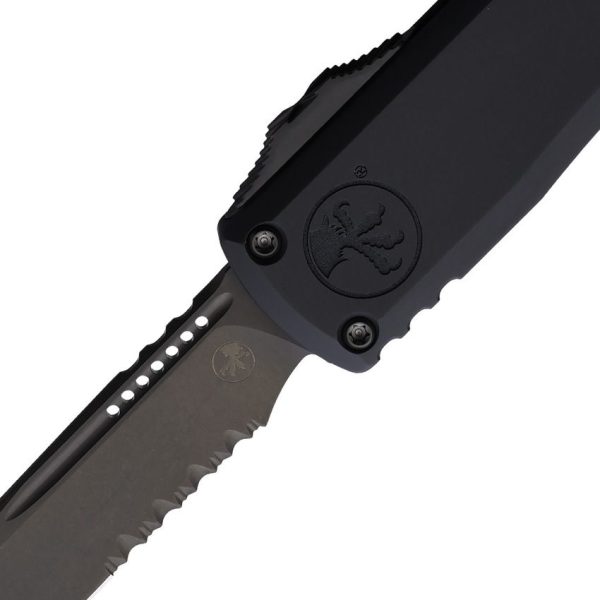 Microtech Ultratech Gen III DLC Serrated Auto - Black Shadow
