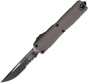 Microtech Ultratech Gen III Serrated Auto - Gray Handle